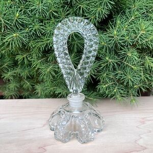 Bohemian Cut Crystal Morlee Perfume Bottle Czech 40s